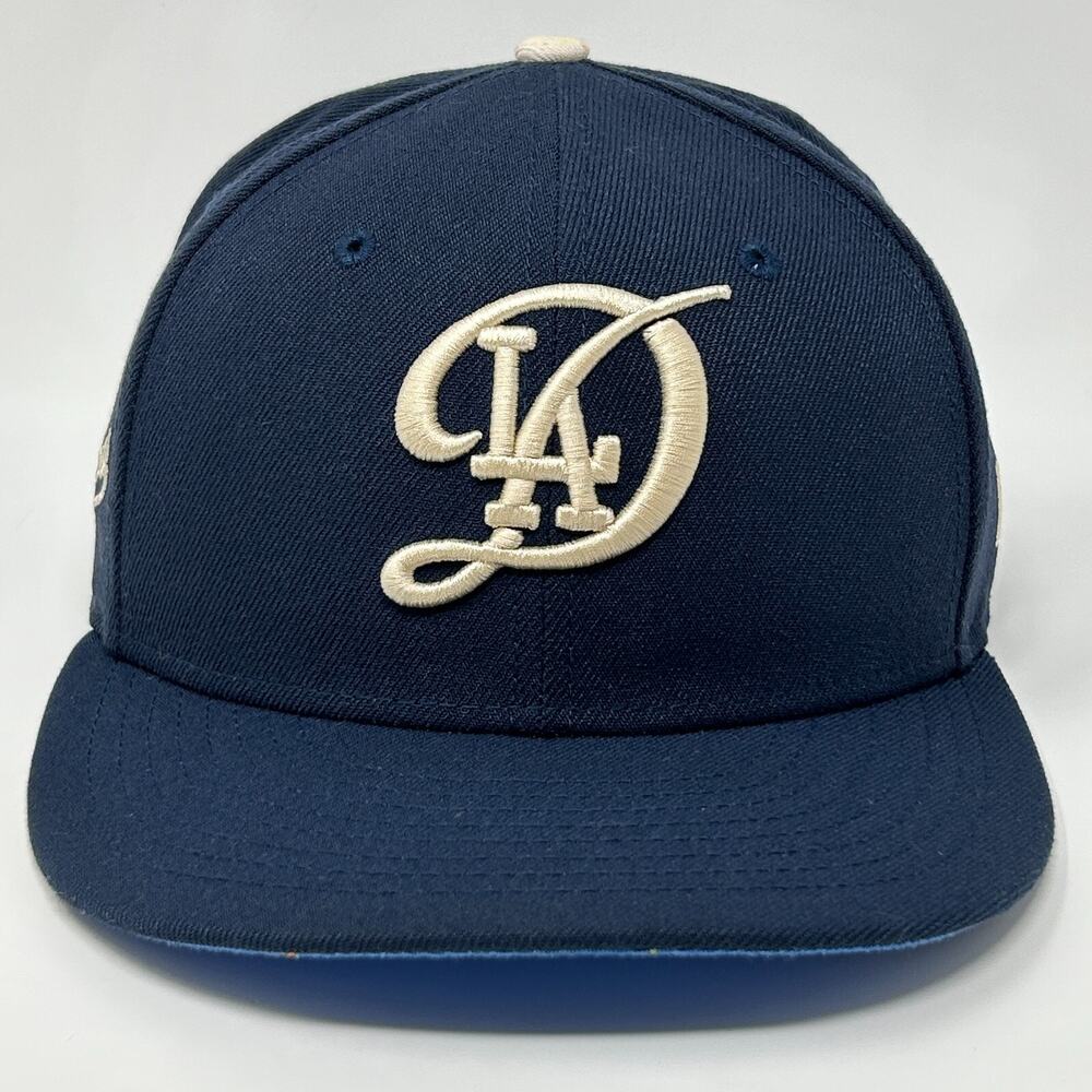 Los Angeles Dodgers LAD City Connect Hat Baseball Cap Blue New Era Fitted 7 1/4